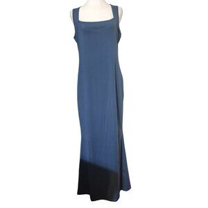 NWT Bloggerlovr Blue Maxi Dress Size XL Casual Summer Breathable Spandex Blend